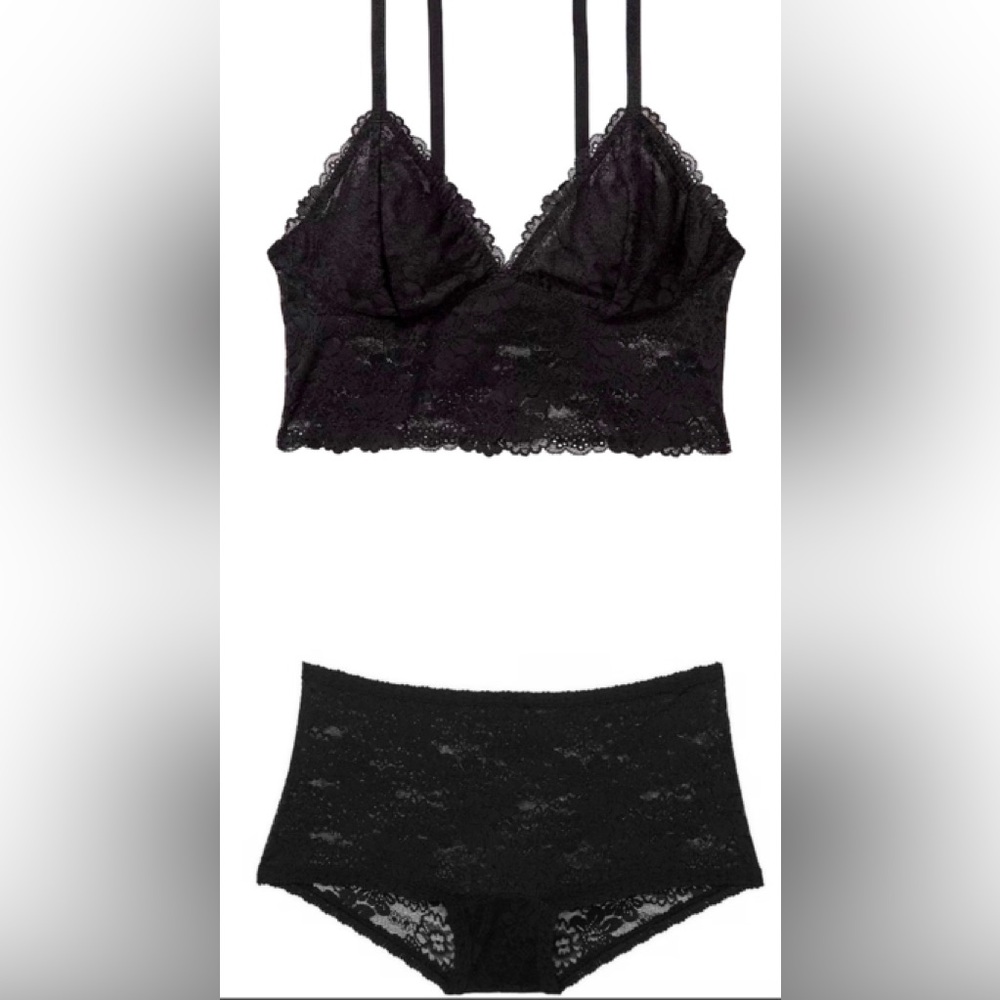 WOW* SALE**NEW VS Bralette & Matching Boy Short XL